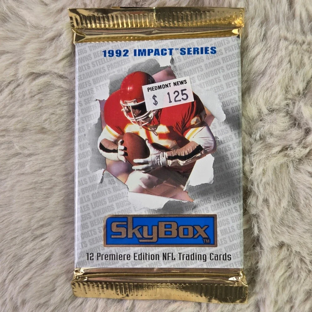 Lot of 3 1992 SkyBox Impact Premiere Edition NFL Football Sealed Packs
